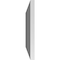 Ekena Millwork Vertical Surface Mount PVC Gable Vent: Non-Functional, w/ 3-1/2"W x 1"P Standard Frame, 28"W x 14"H GVPVE28X1401SN - alternate 4